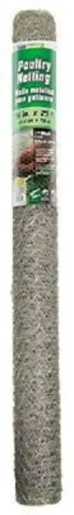 Midwest Air 308405B 36" X 25' 1" Mesh Poultry Netting Chicken Wire Fence Fencing - Quantity Of 3 Rolls 1