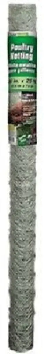 Midwest Air 308465B 36" X 25' 2" Mesh Poultry Netting Chicken Wire Fence Fencing - Quantity Of 2 Rolls 1
