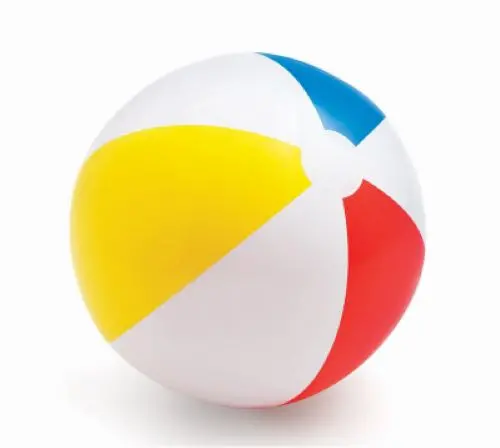 Intex Recreation 59020Ep 20" Glossy Panel Multi-Color Inflatable Beach Ball - Quantity Of 12 1