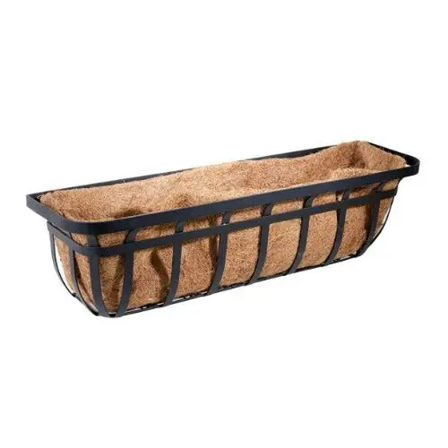 Panacea 88557Gt 30 Inch Flat Iron Window Planter Trough Basket - Quantity Of 2 1