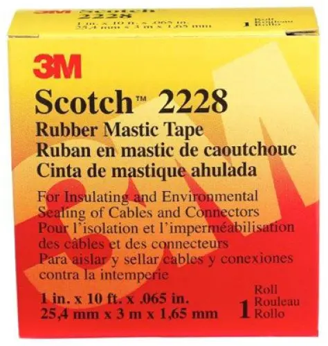 3M Company 50727-Ba-5 1" X 10' Roll Of Professional Grade Electrical Rubber Mastic Tape - Quantity Of 1 1