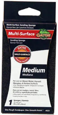 Ali 4632Ga Gator Grit 3" X 5" Jumbo Medium Sanding Sponge / Block - Quantity Of 20 1