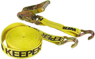 Keeper # 04622 2" X 27' Ratchet Tie Down W Double J Hooks 3,333 Lb Capacity 1